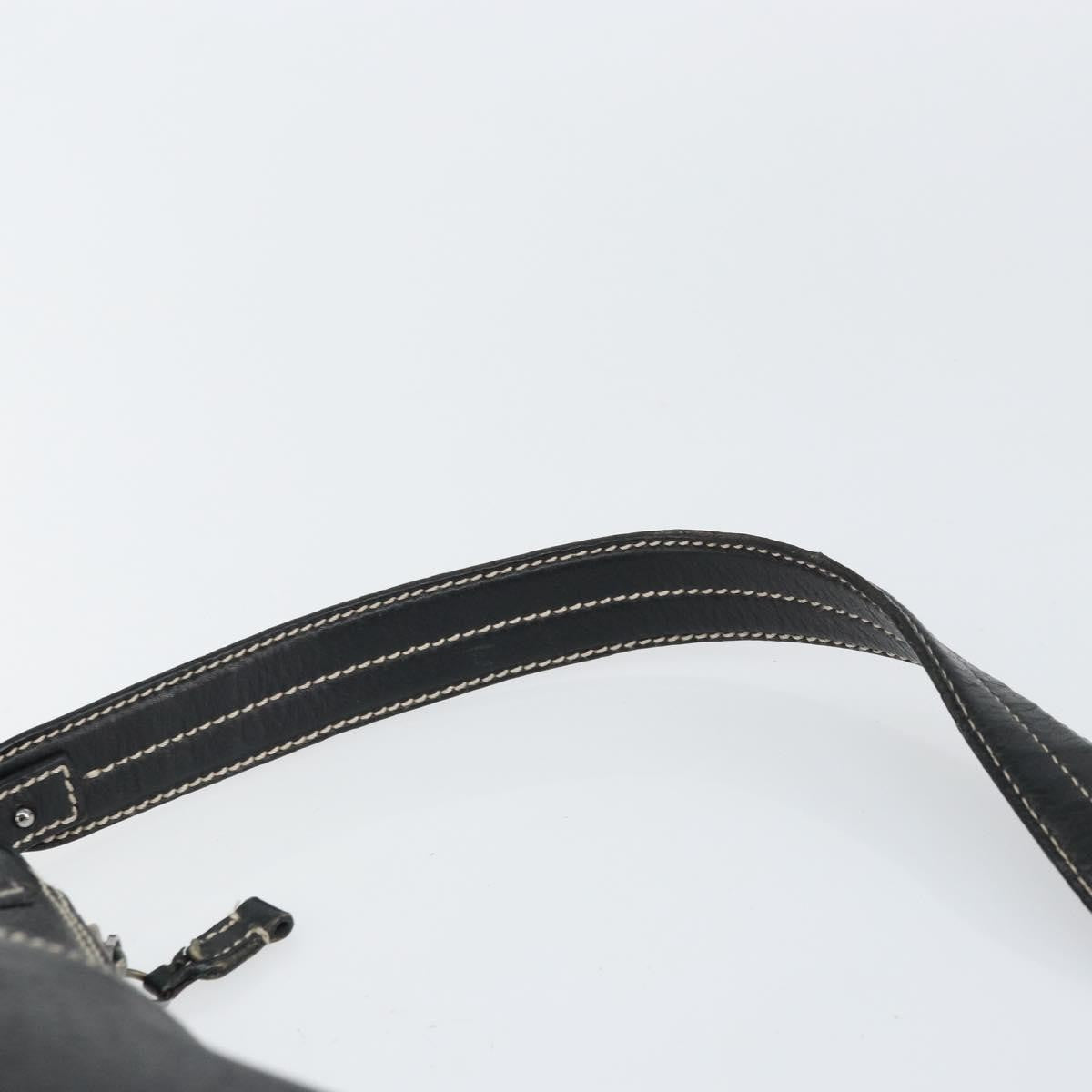 Salvatore Ferragamo Gancini Shoulder Bag Leather, BLACK, LEATHER, Shoulder bag