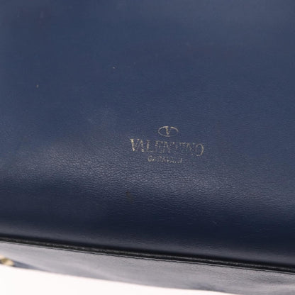 Valentino Garavani Rockstud Tote Rigid Leather, BLUE, LEATHER, Handbag
