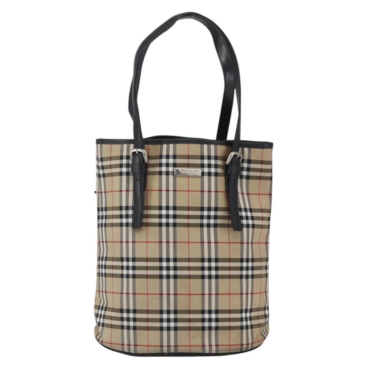 Burberry Nova Check Tote Nylon, BEIGE, NYLON, Tote bag