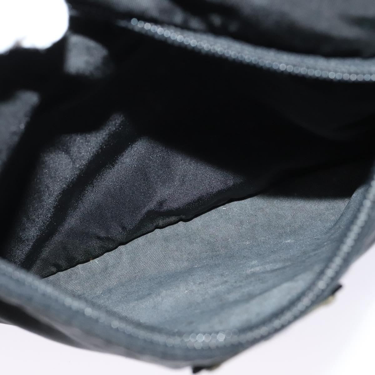 Prada Front Pocket Messenger Bag Tessuto, Black, Nylon, Shoulder Bag