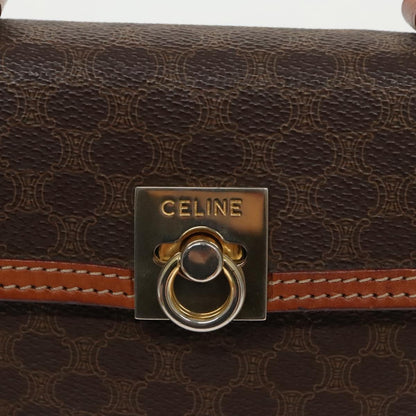 Celine Vintage Macadam Handbag Macadam, BROWN, CANVAS, Handbag