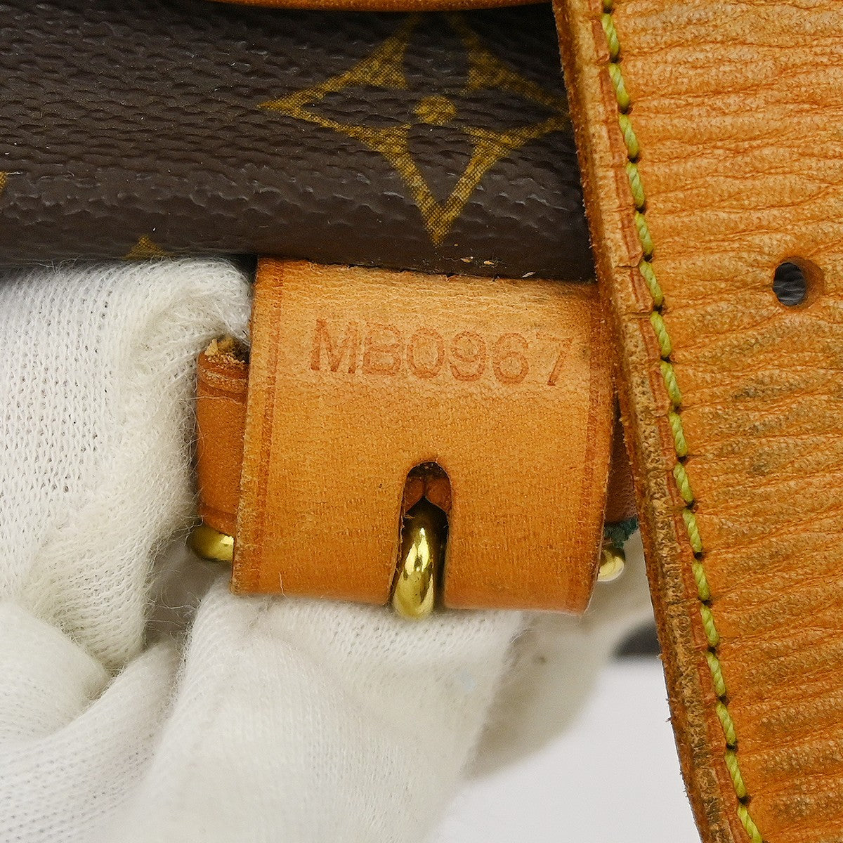 Louis Vuitton Saumur Handbag Monogram Canvas, Brown, Canvas, Shoulder Bag