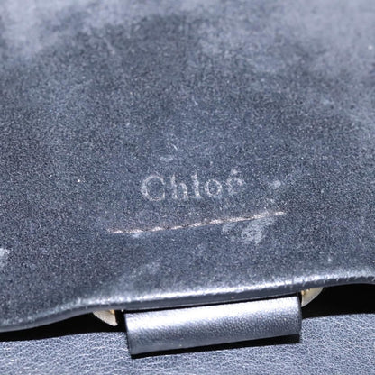 Chloe Faye Shoulder Bag Leather and Suede, BLACK, SUEDE, Shoulder bag