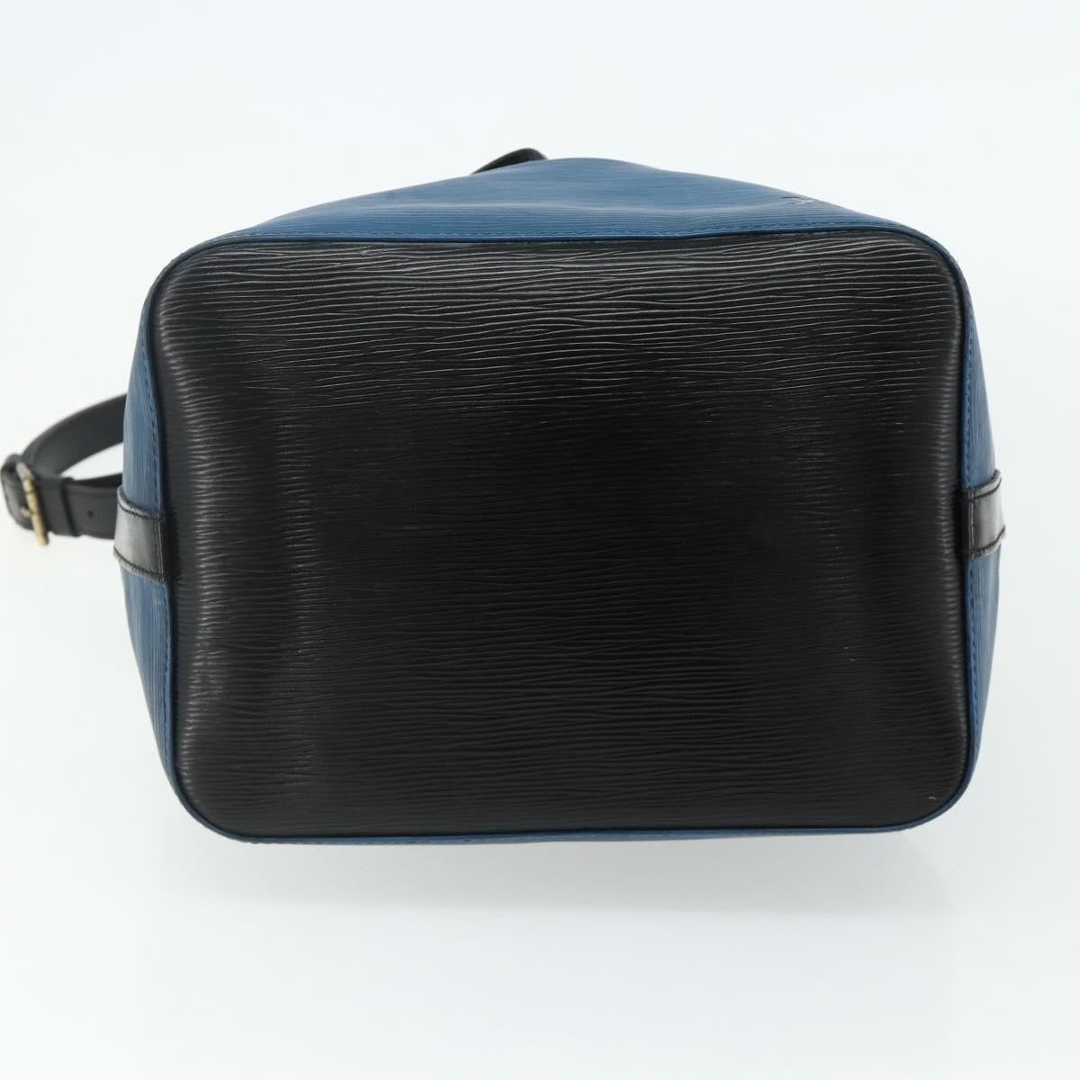 Louis Vuitton Bicolor Petit Noe Handbag Epi Leather, Blue, Leather, Shoulder Bag