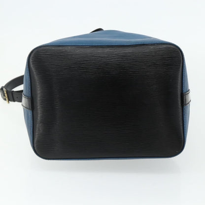 Louis Vuitton Bicolor Petit Noe Handbag Epi Leather, Blue, Leather, Shoulder Bag