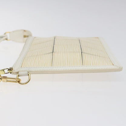 Louis Vuitton Delmonico Pochette Stretch Epi Leather, BEIGE, LEATHER, Clutche & pouche