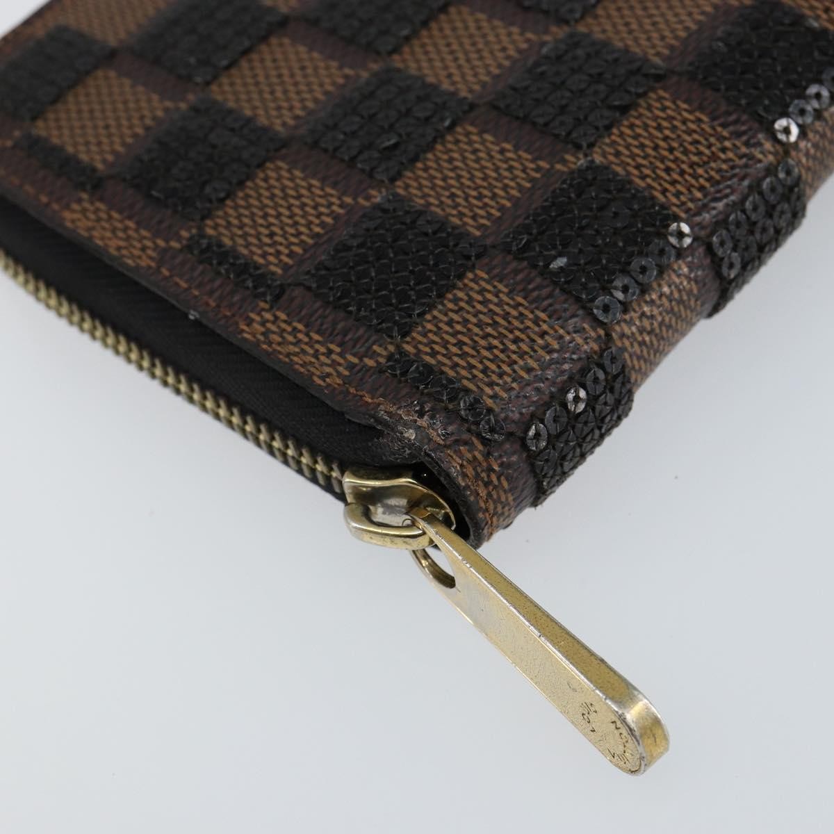 Louis Vuitton Zippy Wallet NM Damier Piet, BLACK, CANVAS, Wallets