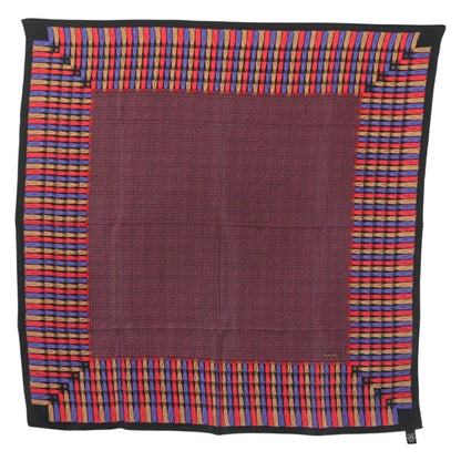 Chanel Carré 90 Silk, PURPLE, SILK, Scarve & shawl