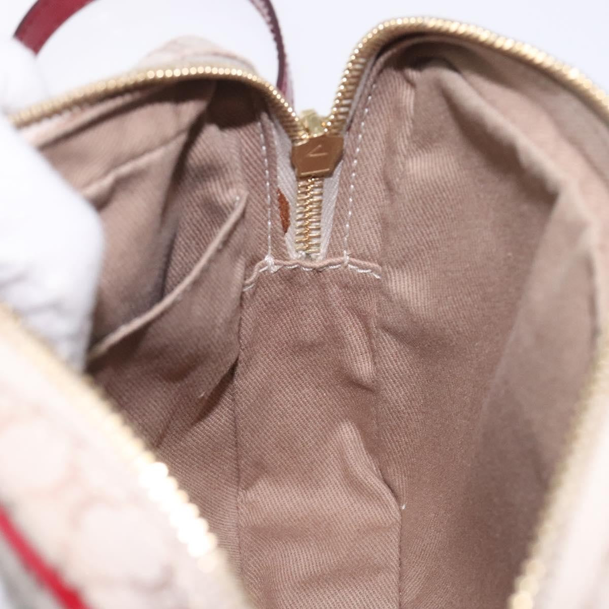 Celine Vintage Macadam Shoulder Bag Canvas, BEIGE, CANVAS, Shoulder bag