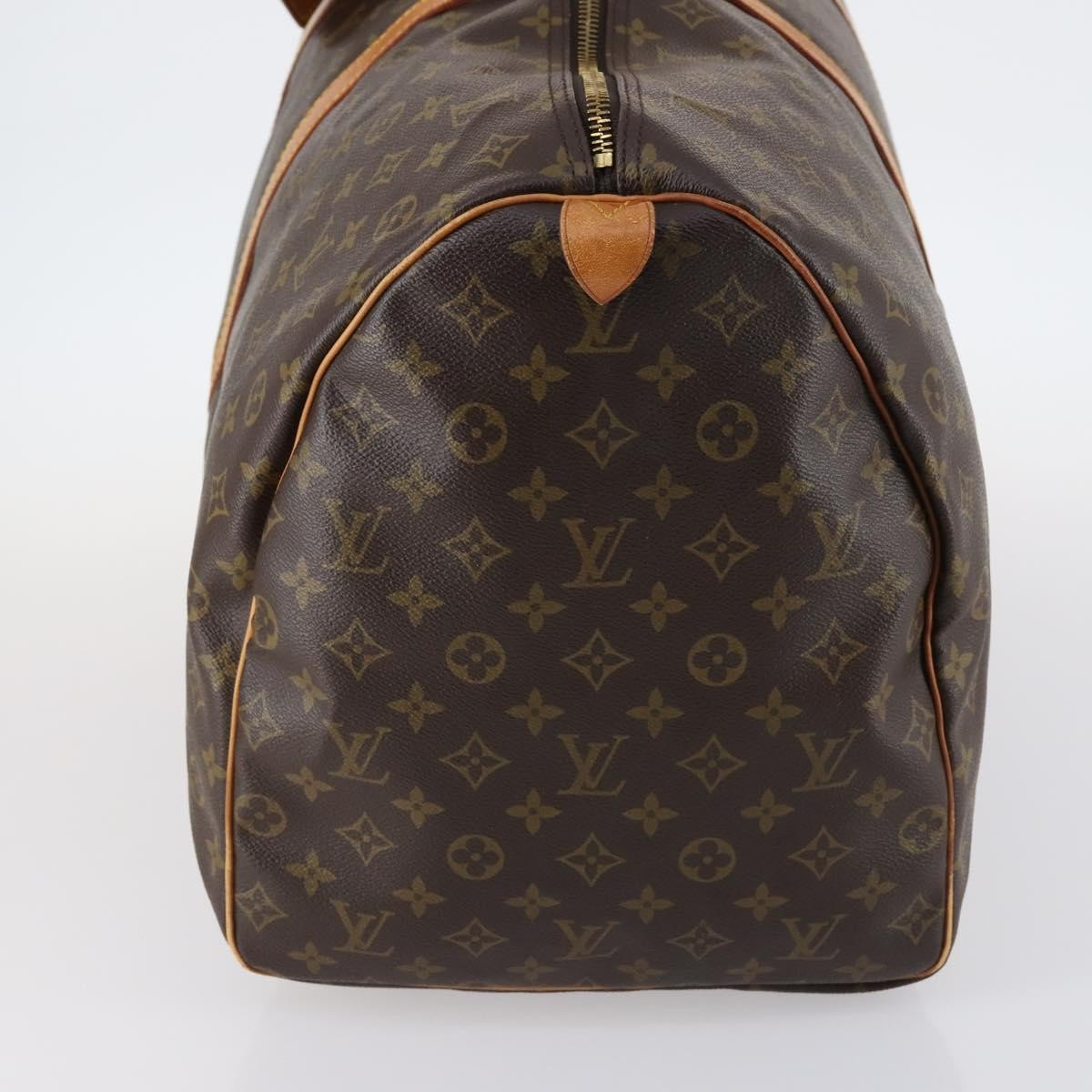 Louis Vuitton Keepall Bag Monogram Canvas, BROWN, CANVAS, Travel bag