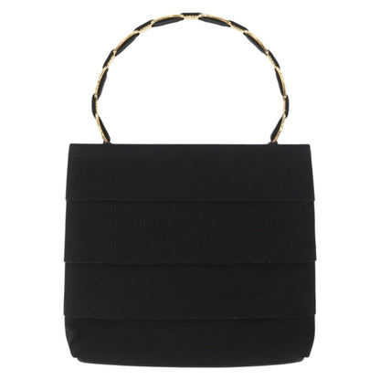 Salvatore Ferragamo Vala Handbag Canvas, BLACK, CANVAS, Handbag