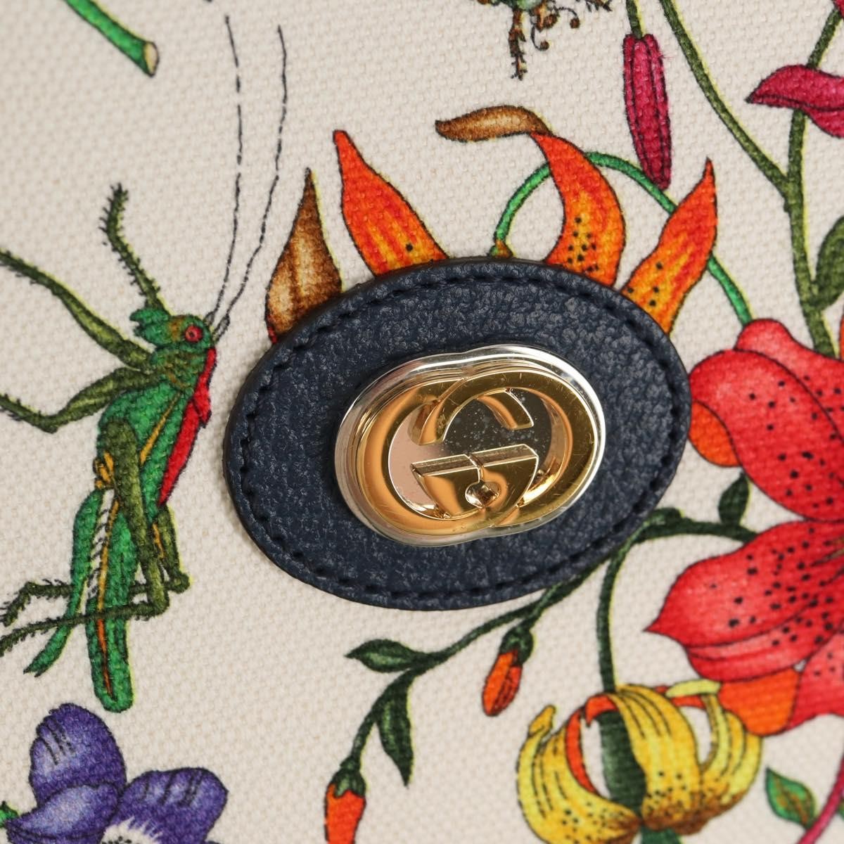 Gucci Flora Canvas, Multicolour, Canvas, Tote Bag