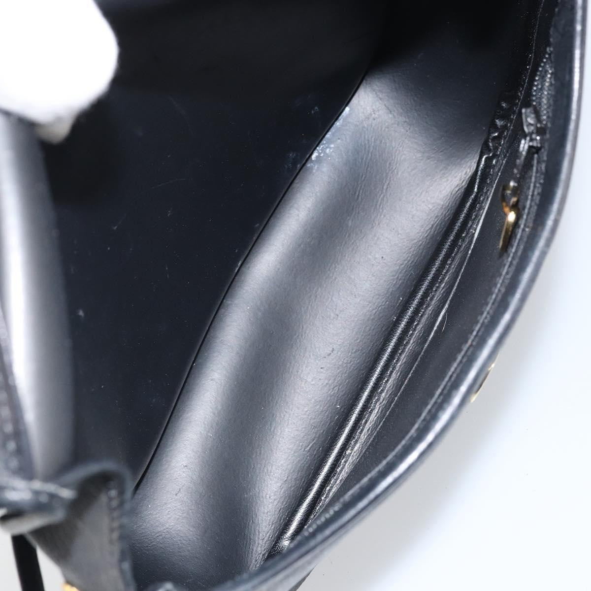 Christian Dior Vintage Honeycomb Shoulder Bag Canvas and Leather, BLACK, CANVAS, Shoulder bag