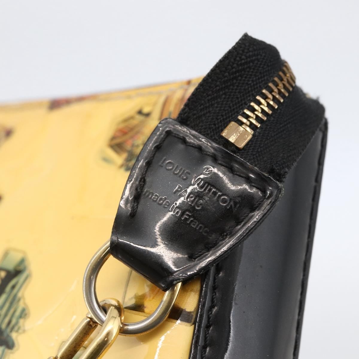 Louis Vuitton Pochette Accessoires NM Limited Edition Stickers Monogram Vernis, WHITE, PATENT_LEATHER, Clutche & pouche