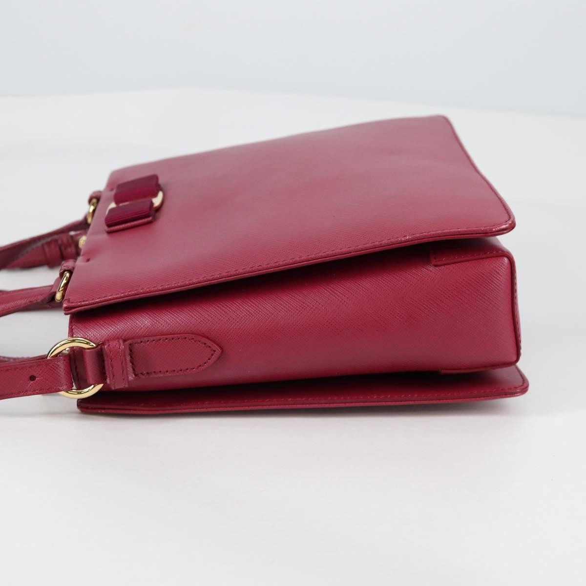 Salvatore Ferragamo Vala Handbag Leather, PURPLE, LEATHER, Handbag