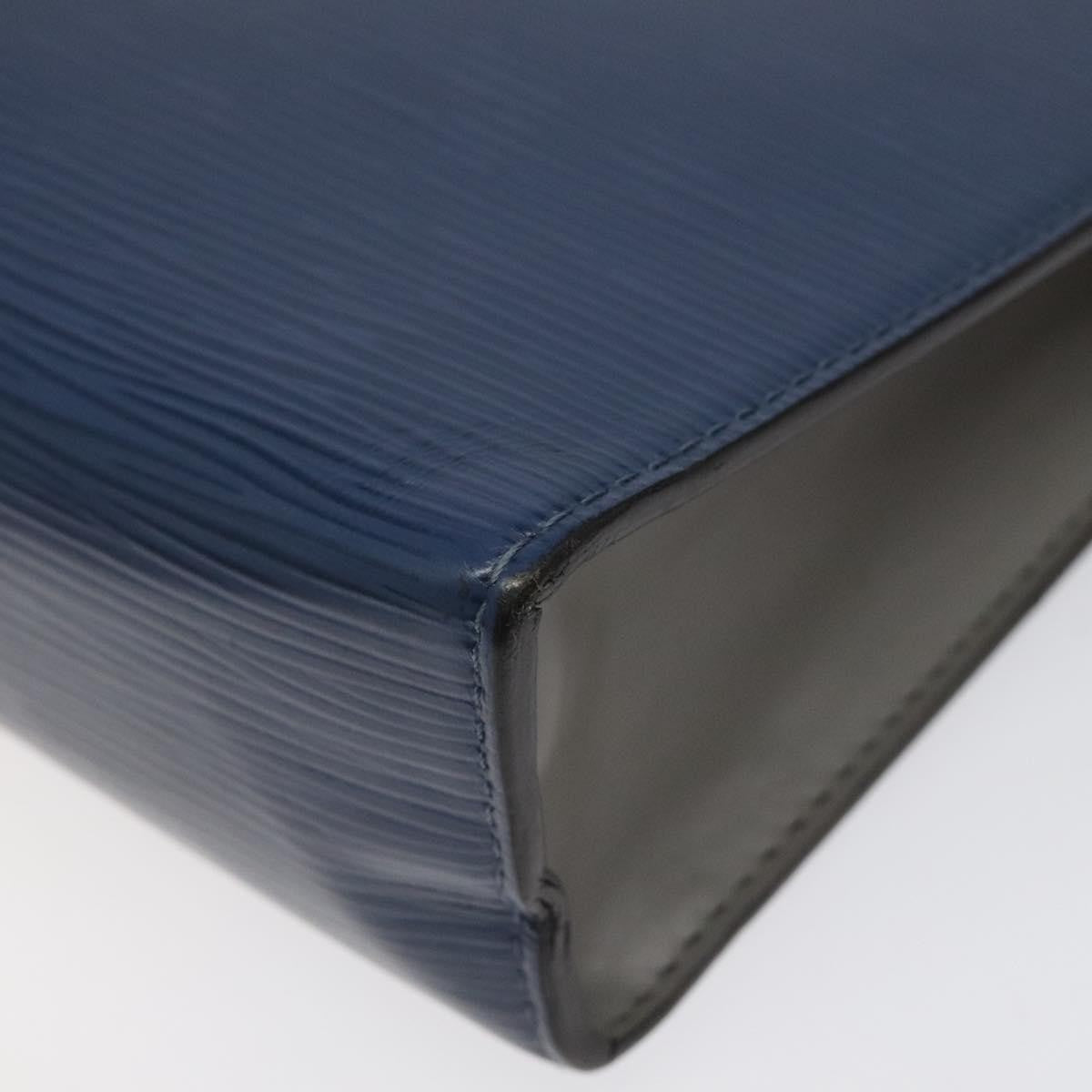 Louis Vuitton Pochette Voyage Epi Leather with Damier Graphite, BLUE, LEATHER, Clutche & pouche