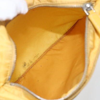 Prada Front Pocket Messenger Bag Tessuto, YELLOW, NYLON, Shoulder bag