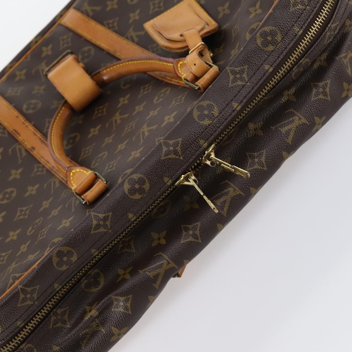 Louis Vuitton Sirius Handbag Monogram Canvas, BROWN, CANVAS, Travel bag