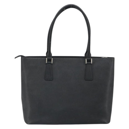 Burberry Vintage tote bag Leather, BLACK, LEATHER, Tote bag