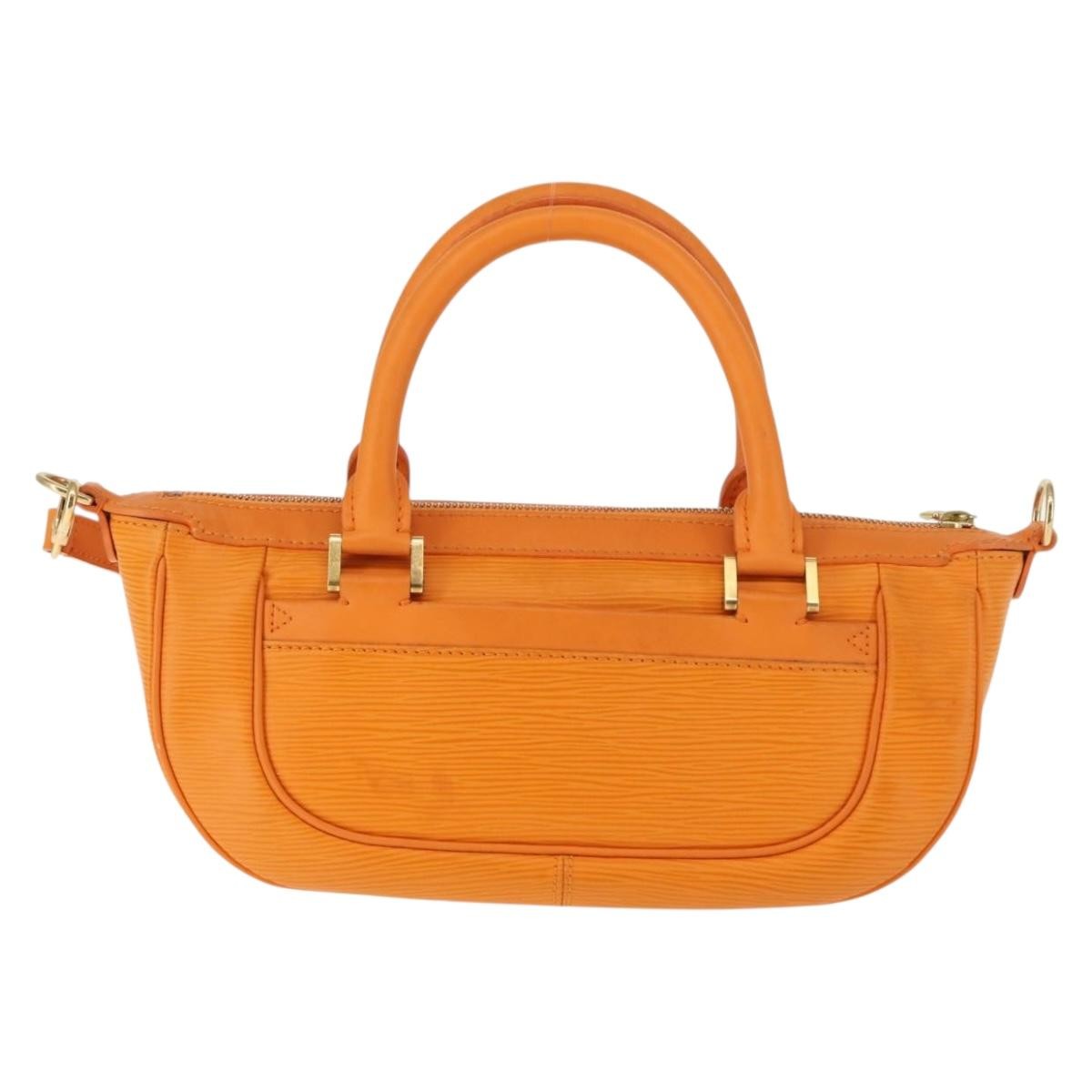 Louis Vuitton Danura Handbag Epi, ORANGE, LEATHER, Handbag