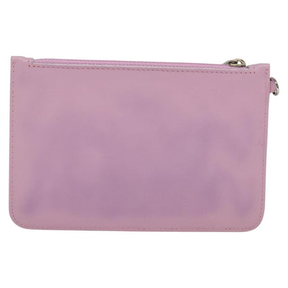 Chanel CC Zip Clutch Leather, Pink, Leather, Clutch