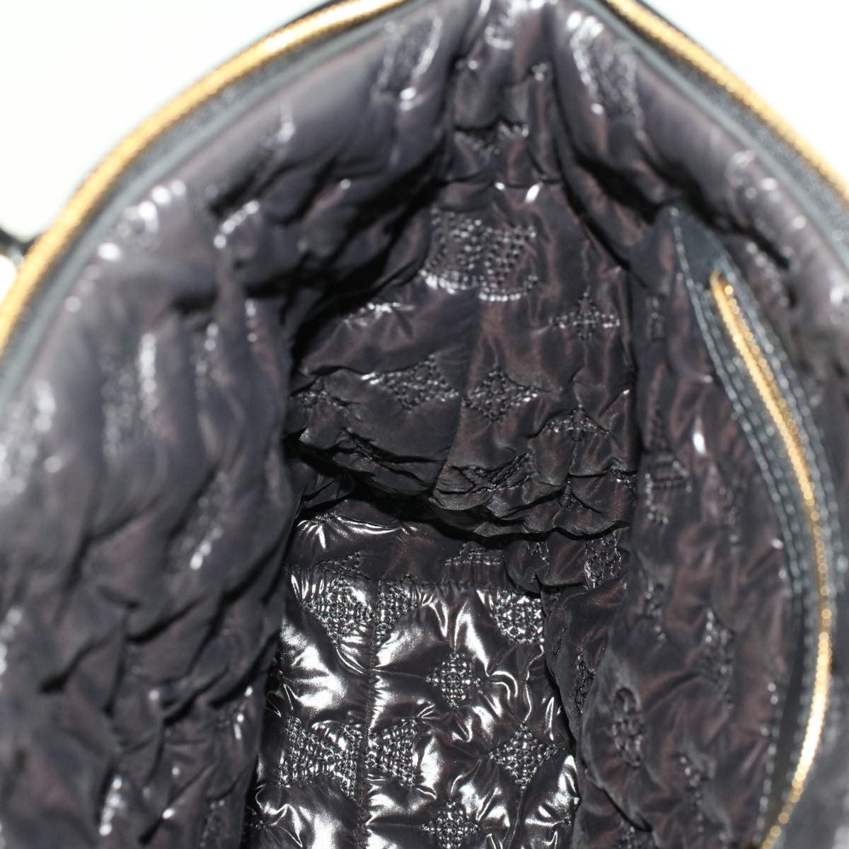 Louis Vuitton Desire Lockit Bag Kusama Infinity Dots Monogram Nylon, BLACK, NYLON, Handbag