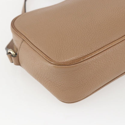 Gucci Soho Disco Crossbody Bag Leather, BEIGE, LEATHER, Shoulder bag
