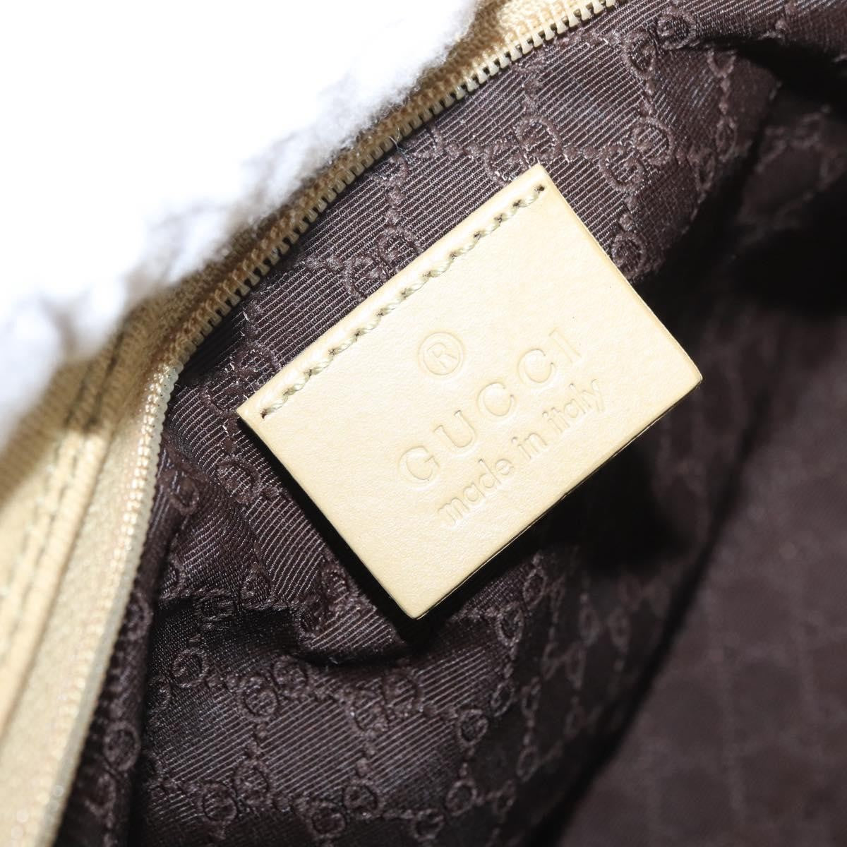 Gucci Vintage Shoulder Bag Canvas, BEIGE, CANVAS, Shoulder bag