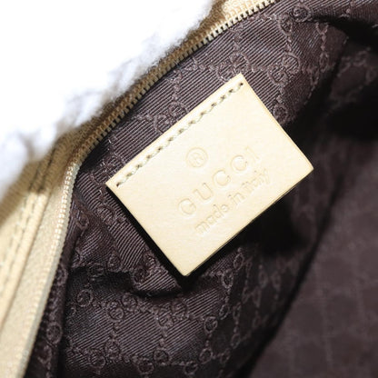 Gucci Vintage Shoulder Bag Canvas, BEIGE, CANVAS, Shoulder bag