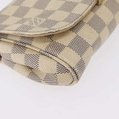 Louis Vuitton Favorite Handbag Damier, WHITE, CANVAS, Shoulder bag