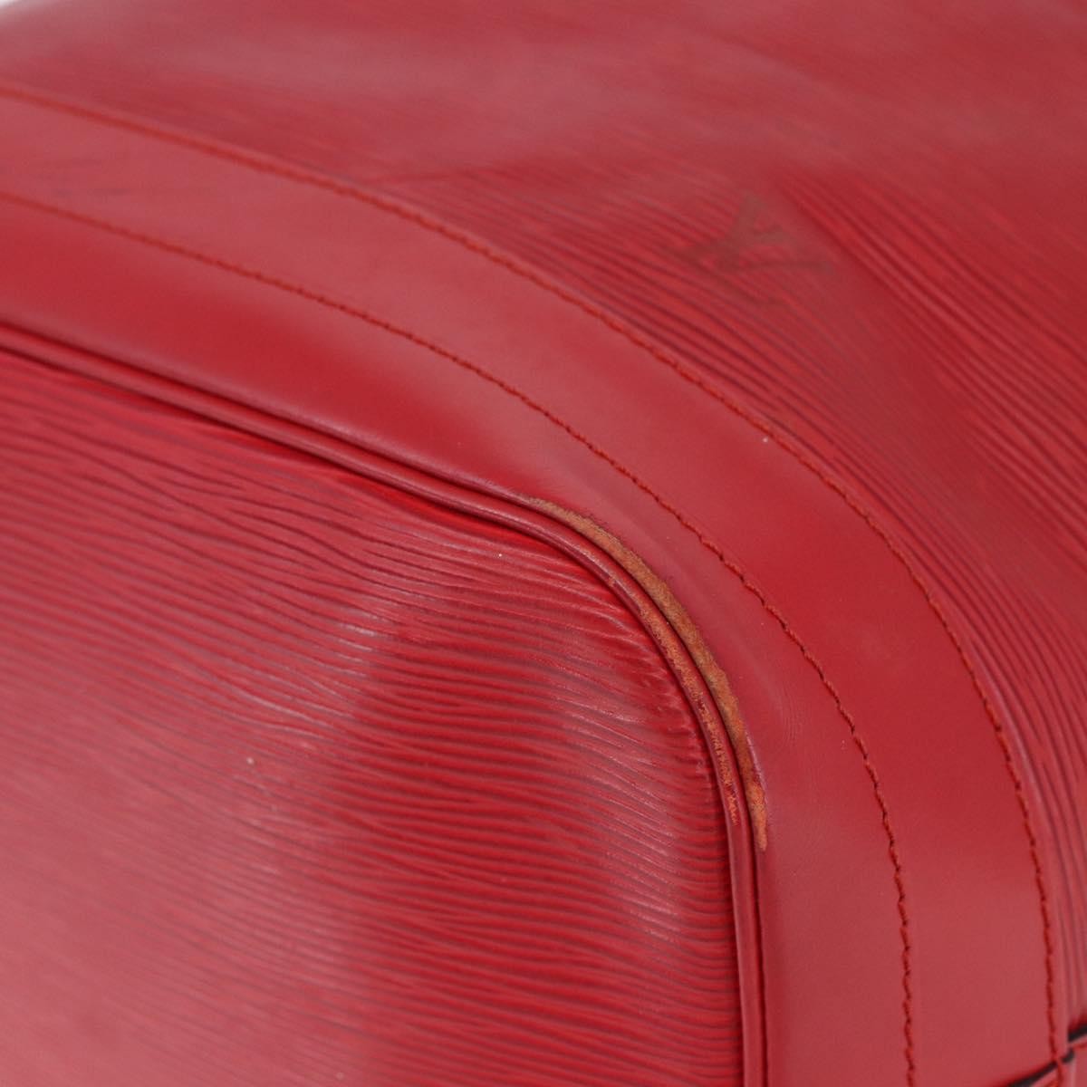 Louis Vuitton Noe Shoulder bag Leather, RED, LEATHER, Shoulder bag