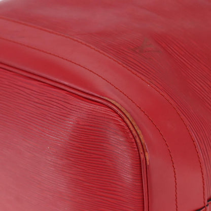 Louis Vuitton Noe Shoulder bag Leather, RED, LEATHER, Shoulder bag