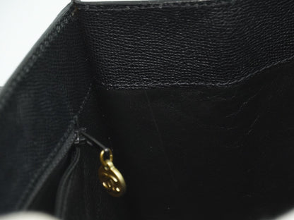 Chanel Vintage Logo Tote Leather, BLACK, LEATHER, Tote bag