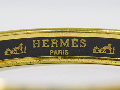 Hermes Enamel Bracelet Metal and enamel, Multicolour, Gold Plated, Bracelet