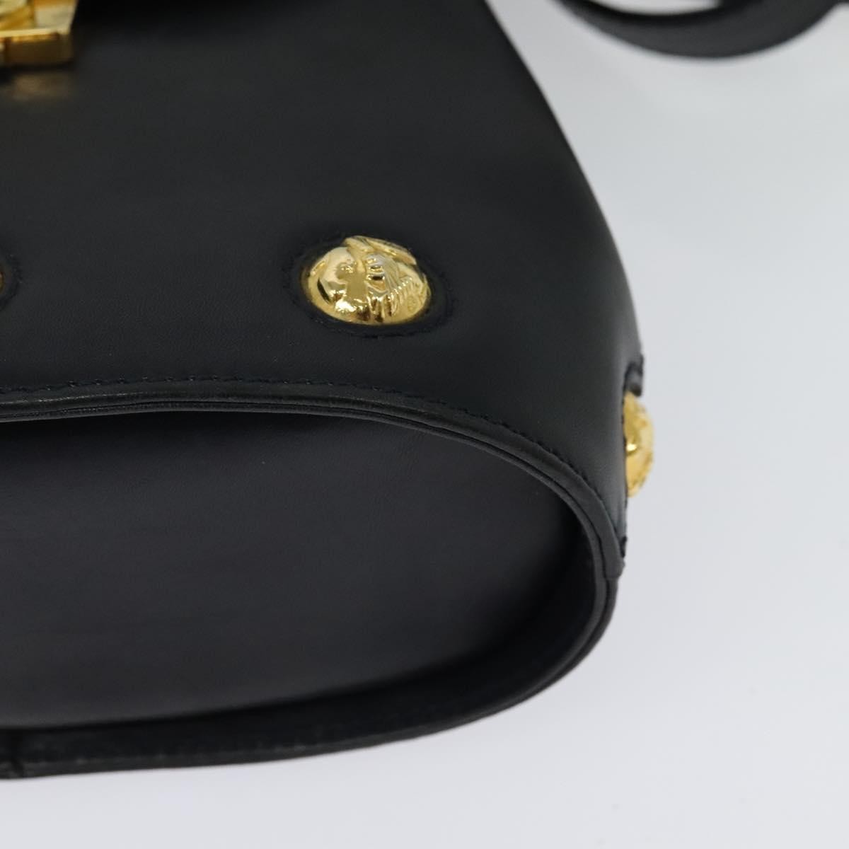 Salvatore Ferragamo Flap Shoulder Bag Leather, NAVY, LEATHER, Shoulder bag