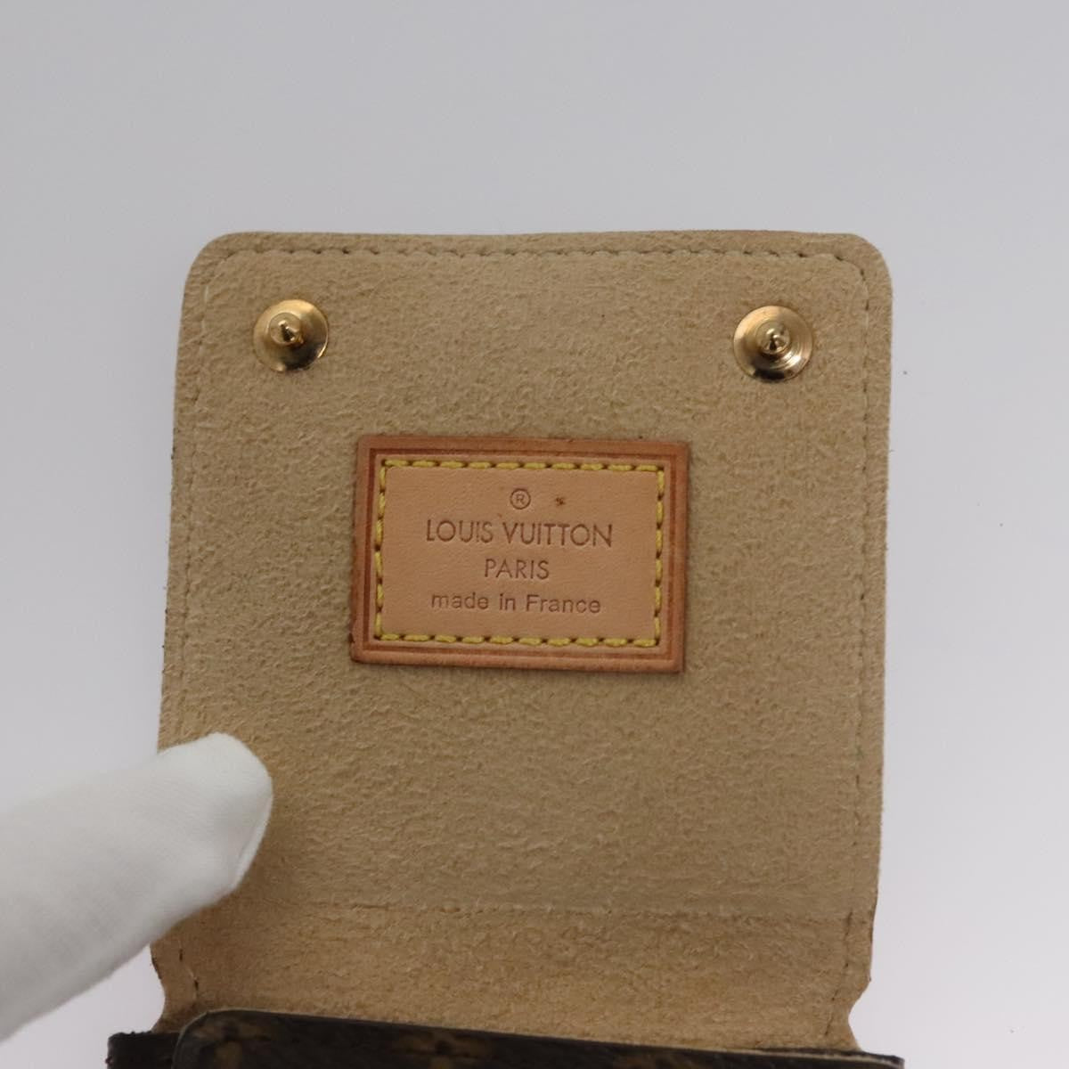 Louis Vuitton CASE JEWELRY BOX Canvas, BROWN, CANVAS, Wallets