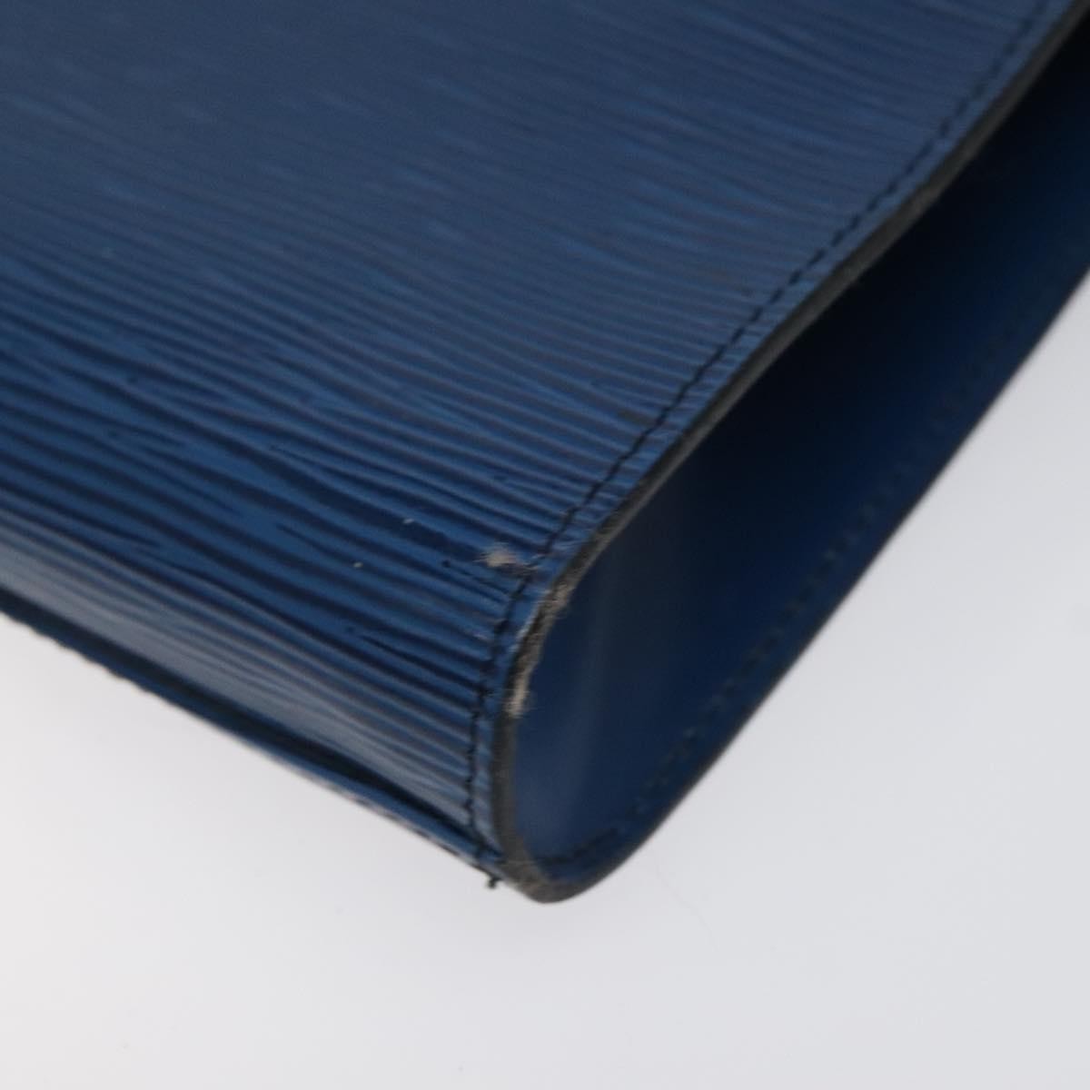 Louis Vuitton Art Deco Clutch Epi Leather, BLUE, LEATHER, Clutche & pouche