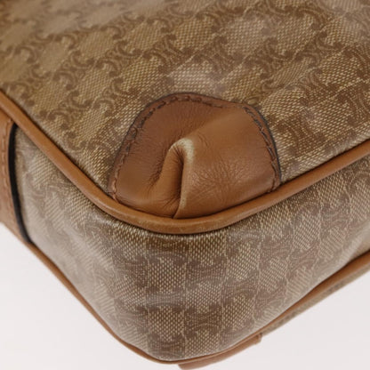 Celine Macadam Shoulder Bag PVC Leather, Beige, PVC + Canvas, Shoulder Bag