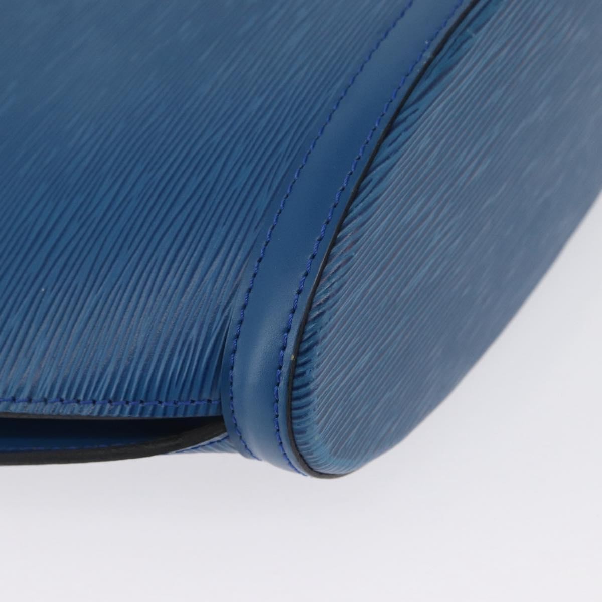 Louis Vuitton Saint Jacques Handbag Epi Leather, BLUE, LEATHER, Handbag