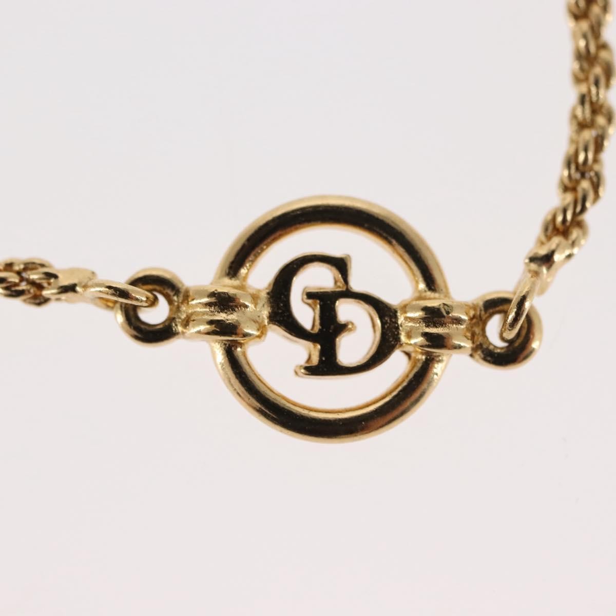 Christian Dior Vintage Logo Bracelet Metal, GOLD, METAL, Bracelet