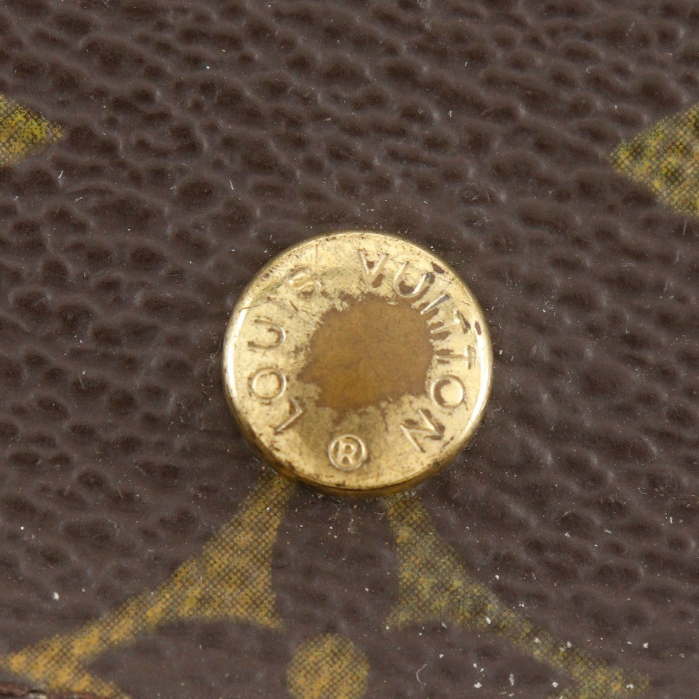 Louis Vuitton Porte Monnaie Gousset Canvas, BROWN, CANVAS, Wallets