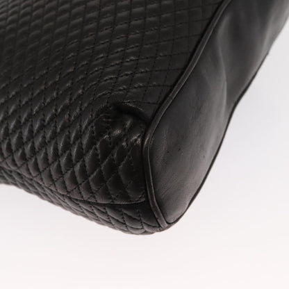 Bally Vintage Chain Shoulder Bag Quilted Leather, Black, Leather, Shoulder Bag