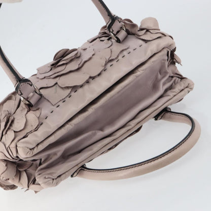 Valentino Garavani Rose Handbag Leather, PURPLE, LEATHER, Handbag