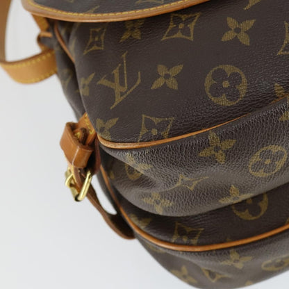 Louis Vuitton Saumur Handbag Monogram Canvas, BROWN, CANVAS, Shoulder bag