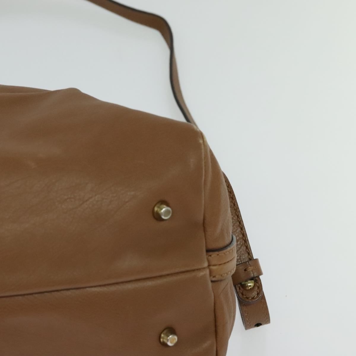 Chloe Elsie Satchel Leather, BROWN, LEATHER, Handbag