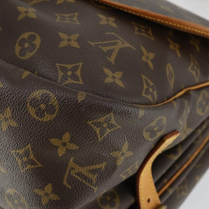 Louis Vuitton Saumur Handbag Monogram Canvas, BROWN, CANVAS, Shoulder bag