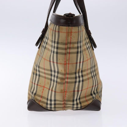 Burberry Nova Check Handbag Nova Check Canvas and leather, BEIGE, CANVAS, Handbag