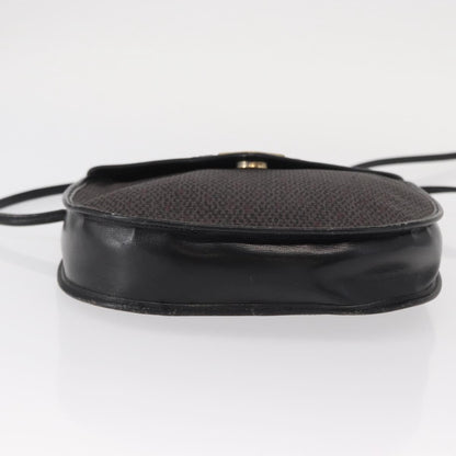 Saint Laurent Vintage Shoulder Bag Canvas, BLACK, CANVAS, Shoulder bag