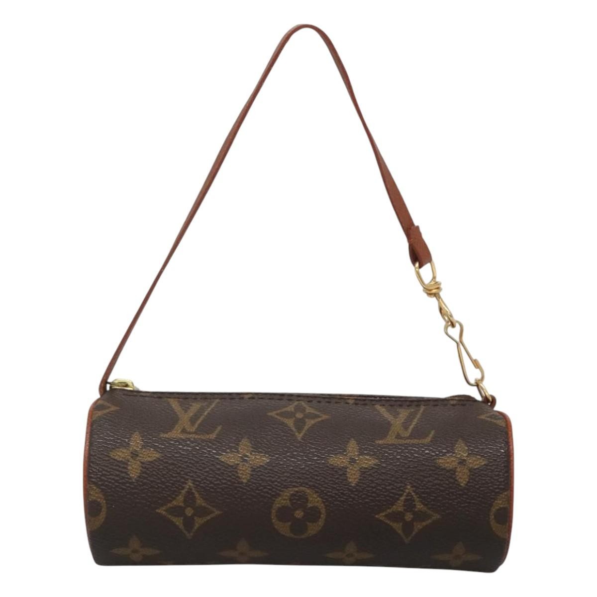 Louis Vuitton Papillon Pochette Monogram Canvas, BROWN, CANVAS, Clutche & pouche