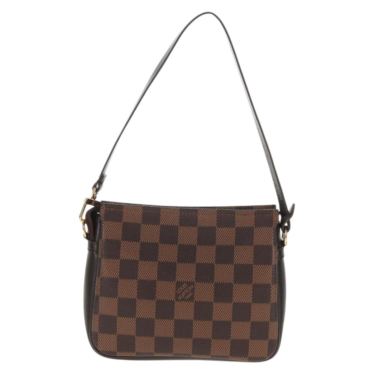 Louis Vuitton Trousse Make Up Bag Damier, BROWN, CANVAS, Clutche & pouche
